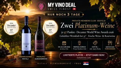 🍷 MY VINO DEAL – Kiváló szerb borok estje Zürichben